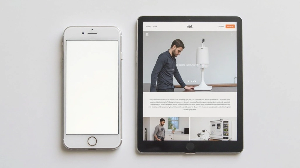 Mobiel scherm toont responsief website design dat goed werkt op verschillende schermformaten