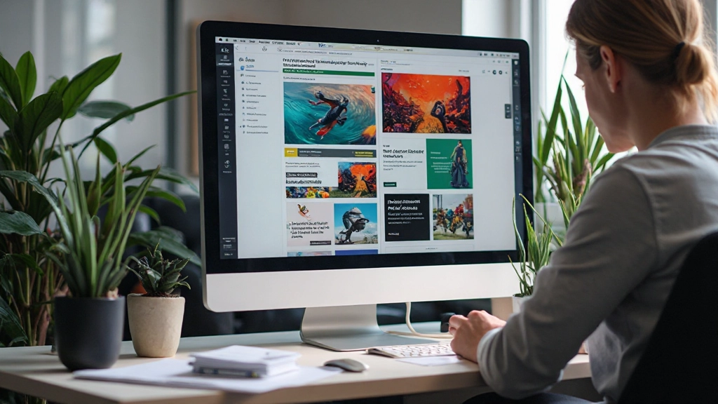 Web design project in progress op computer scherm